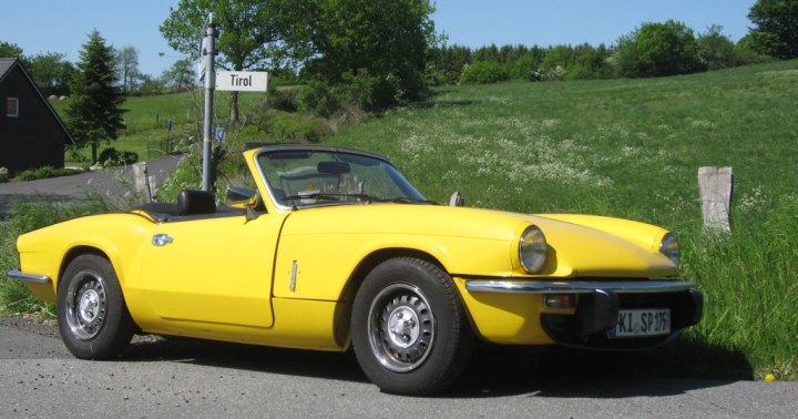 Up in the hill with my Triumph Spitfire MKIV 1500